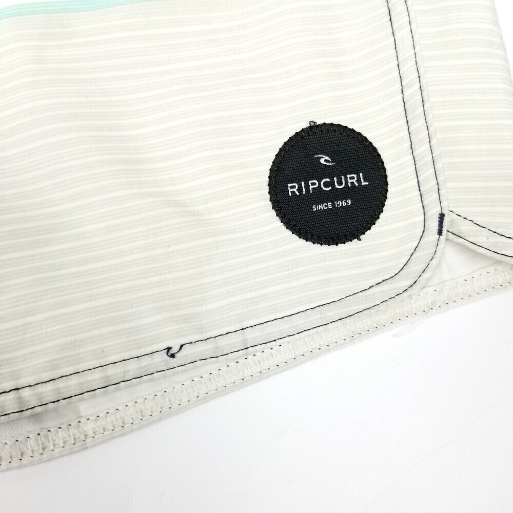 Rip Curl Striped Blue Board Shorts Swimwear Summer Trunks 9" 28 - Picture 8 of 9